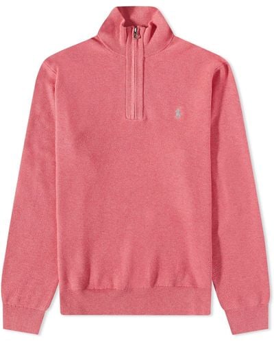 Polo Ralph Lauren Quarter-Zip Sweat - Pink
