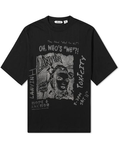 Lanvin X Future Print T-Shirt - Black