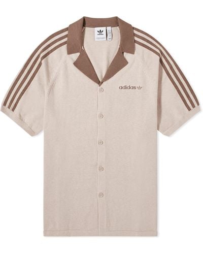 adidas Knitted T-Shirt - Brown