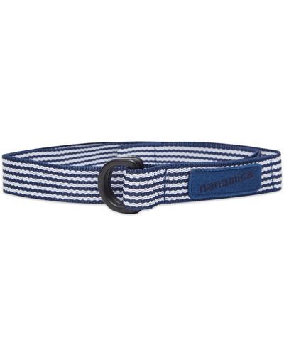 Nanamica Stripe Tech Belt - Blue