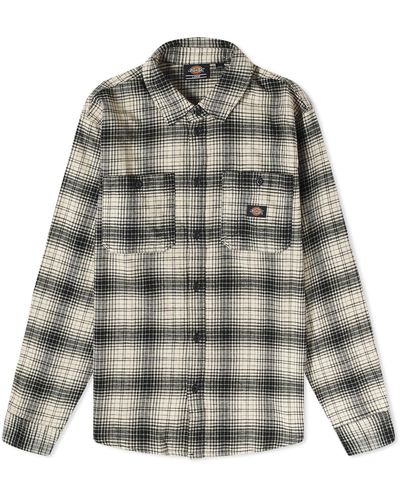 Dickies Evansville Flannel Overshirt - Grey