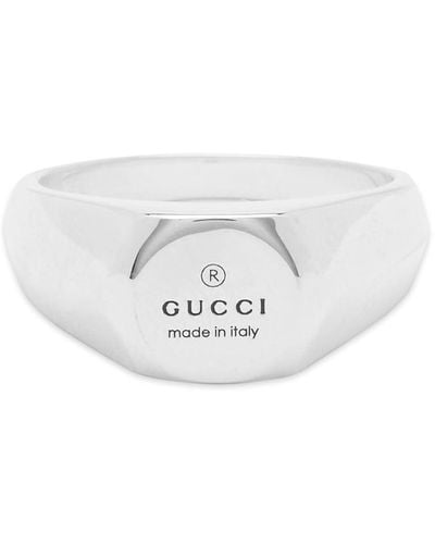 Gucci Trademark Band Ring 5Mm - White