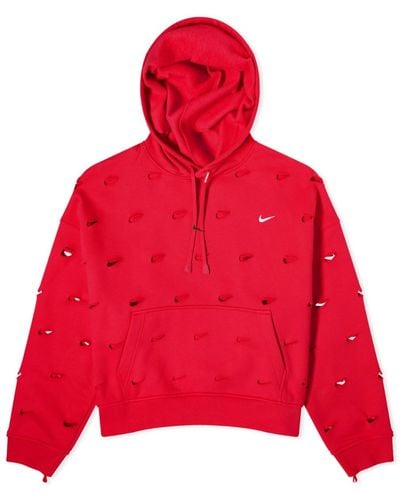Nike X Jacquemus Swoosh Hoodie Polyester - Red