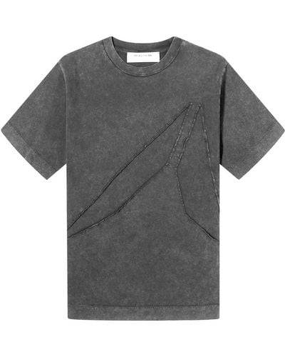 1017 ALYX 9SM Intarsia Applique Logo T-Shirt - Grey