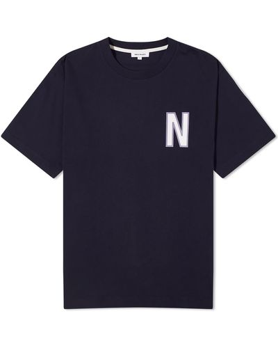 Norse Projects Simon Heavy Jersey N T-Shirt - Blue