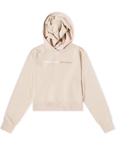Palm Angels Sunset Fitted Hoodie - Natural