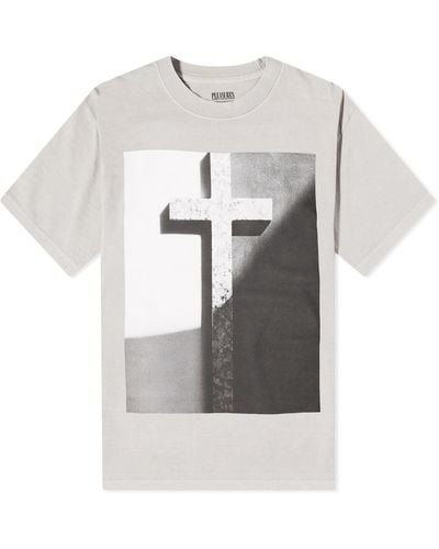 Pleasures Cross Robert Maplethorpe T-Shirt - Grey