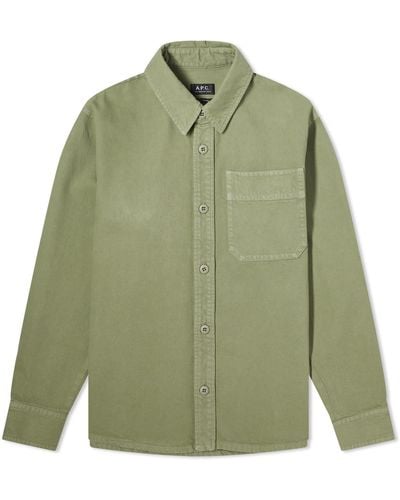 A.P.C. Brodee Denim Shirt - Green