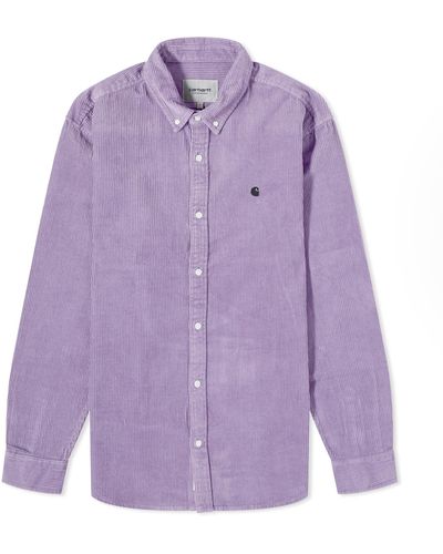 Carhartt Madison Cord Shirt - Purple