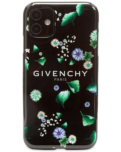 Givenchy Floral Logo Iphone Xi Case - Black