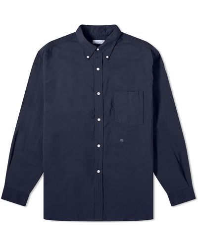 Nanamica Button Down Wind Shirt - Blue