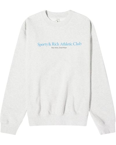 Sporty & Rich Athletic Club Crew Sweat - White