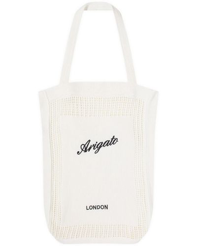 Axel Arigato Oceane Knitted Shopper Bag - White