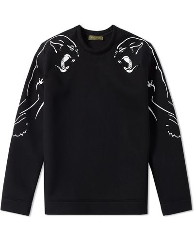 Valentino Panther Sleeve Sweater - Black