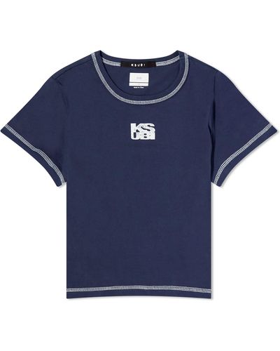 Ksubi Graf Mini T-Shirt - Blue
