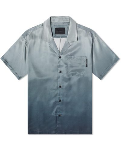 Stampd Gradient Camp Collar Vacation Shirt - Blue
