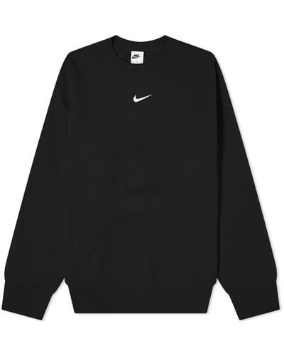 Nike Phoenix Fleece Crew Sweat/Sail - Black