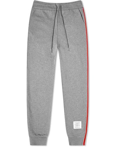 Thom Browne Tricolore Stripe Sweat Pant - Grey