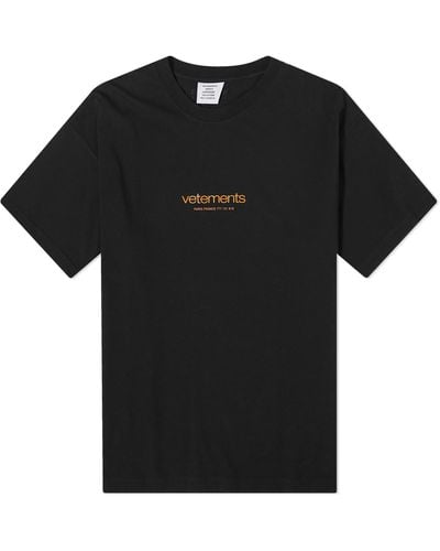 Vetements Urban Logo T-Shirt - Black