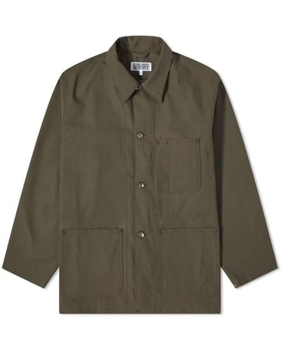 Engineered Garments Heavyweight Mc Shirt Jacket Cotton Ripstop - Green