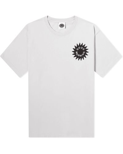 Good Morning Tapes Sun Logo T-Shirt - White