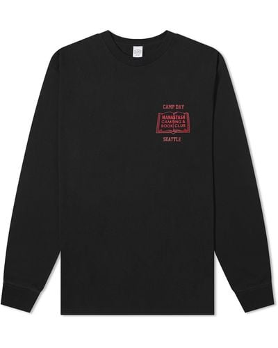 Manastash Long Sleeve Book Club T-Shirt - Black