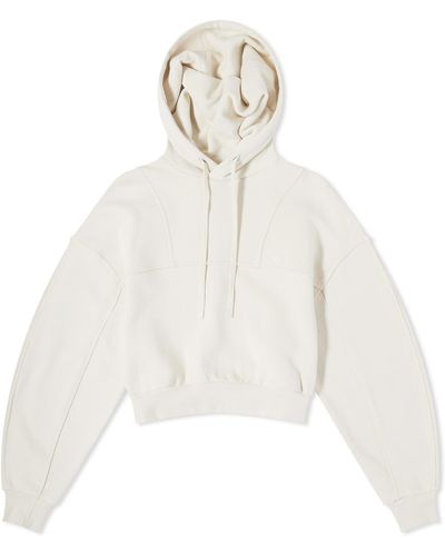 Low Classic Cropped Hoodie - White