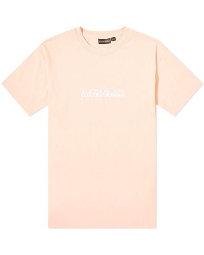 Napapijri Box Logo T-Shirt - Pink