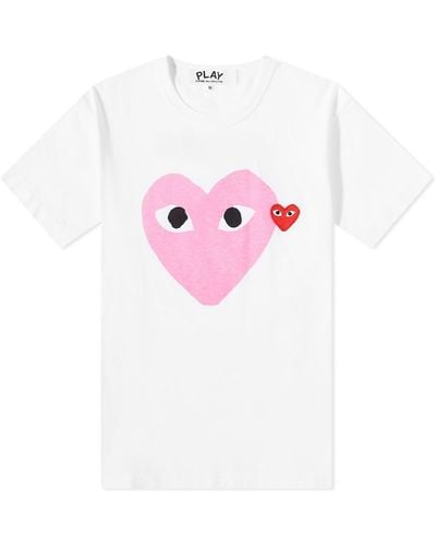 COMME DES GARÇONS PLAY Heart Color Heart T-Shirt - Pink