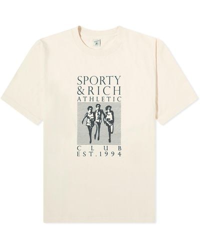 Sporty & Rich Racers T-Shirt Cream - Natural
