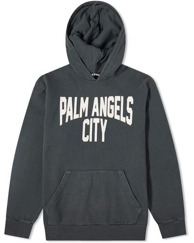 Palm Angels Pa City Popover Hoody - Grey