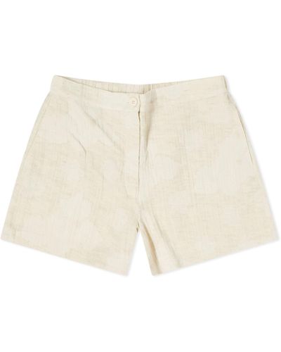 Holzweiler Fusan Jacquard Shorts - Natural