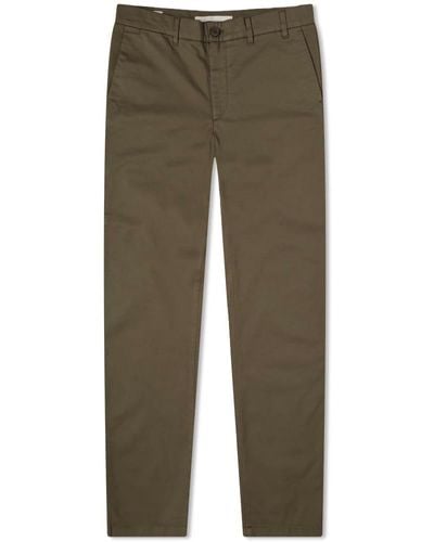 Norse Projects Aros Regular Light Stretch Chino - Green
