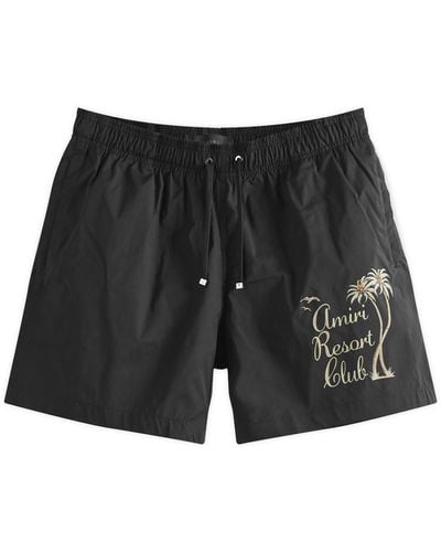 Amiri Resort Club Swim Shorts - Black