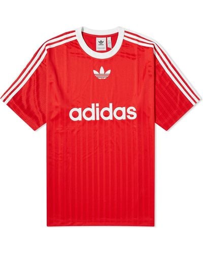 adidas Adicolor Poly T-Shirt - Red