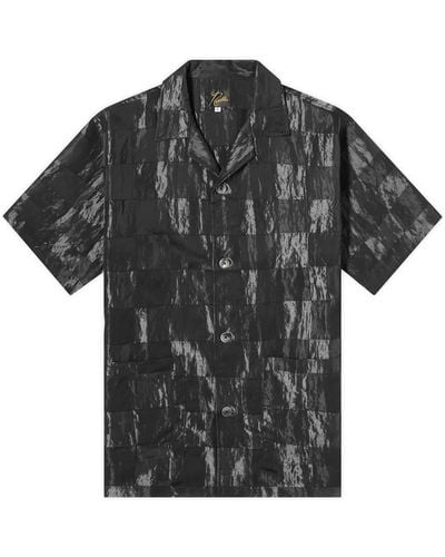 Needles Checkerboard Cabana Shirt - Black