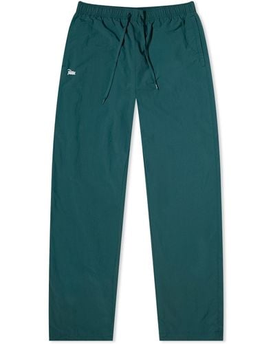 PATTA Basic M2 Nylon Track Trousers - Green