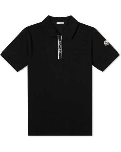 Moncler Piquet Polo Shirt - Black