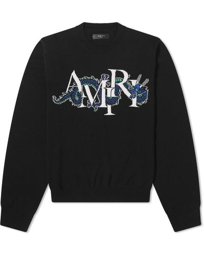 Amiri Cny Dragon Crew Sweater - Black