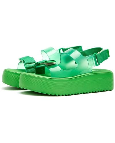 Melissa Brave Papete Platform Sandal - Green