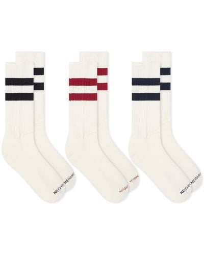 Neighborhood Classic 3-Pack Socks - White