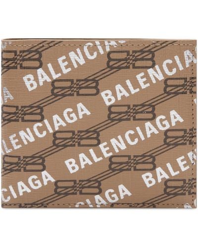 balenciaga metallic wallet