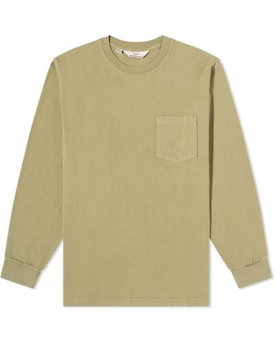 Battenwear Long Sleeve Pocket T-Shirt - Green
