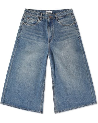 Low Classic Denim Bermuda Pants - Blue