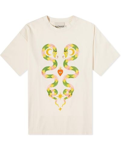 ALÉMAIS Alémais Lou Heart T-shirt - Metallic