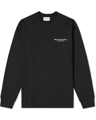 MKI Miyuki-Zoku Mki Design Studio Longsleeve T-shirt - Black
