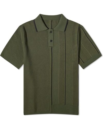 Jacquemus Juego Knitted Polo Shirt - Green