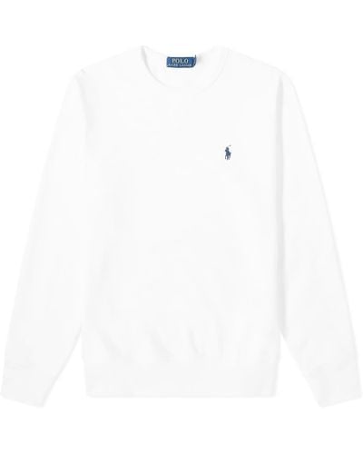 Polo Ralph Lauren Vintage Fleece Crew Sweat - White