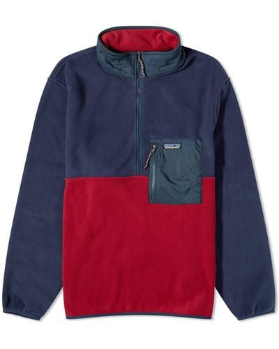 Patagonia Microdini 1/2 Zip Pullover Fleece Wax - Multicolour