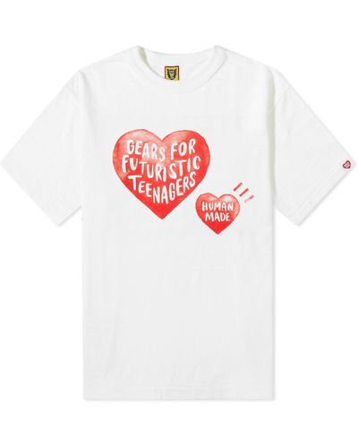 Human Made Drawn Hearts T-Shirt - White